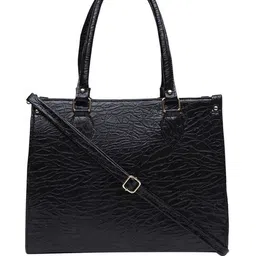 MINI WESST Women Textured Structured Tote Bag image 3