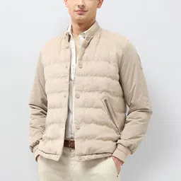 U.S. Polo Assn. Stand Collar Snap Button Regular Fit Puffer Jacket-image-4