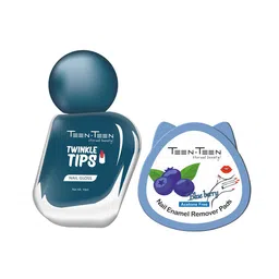 TEEN TEEN COSMETICS Set Of 2 Twinkle Tips Nail Gloss- 10 ml- Shade- 07 With Remover Pads image 2