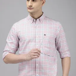 Arrow Pure Cotton Manhattan Slim Fit Tartan Checked Casual Shirt-image-12