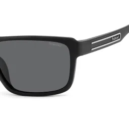 Polaroid Grey UV Protection Rectangular Sunglasses For Men image 5