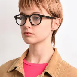 Polaroid Black Oval Eye Frames for Women image 5