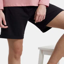 Jockey AW23 Women's Super Combed Cotton Rich Regular Fit Shorts with Side Pockets image 5