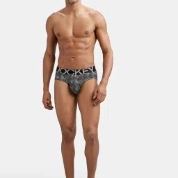 Jockey IC29 Charcoal Grey Microfiber Elastane Briefs with Moisture Move Treatment (Prints May Vary) image 5