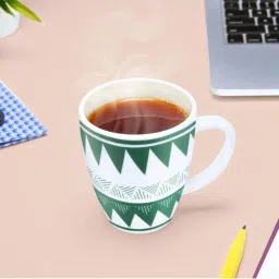 Larah by Borosil White Ceramic Tea & Coffee Mug 400ml image 5