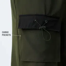 The Souled Store Pine Polyester Colourblocked Mid Rise Shorts image 4