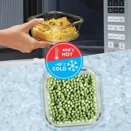 Borosil Foodluck Olive Lunch Box with Lunch Bag Set of 4 (Olive, 320 ml, 240 ml) image 5