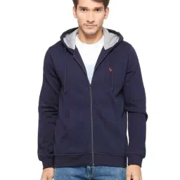 Allen Solly Navy Full Sleeves Solid Hoodie-picture-32
