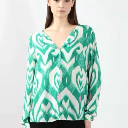 Vero Moda Green Regular Fit Printed Shirt-image-70