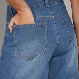 Dolce Crudo Blue Regular Fit Skort image 5