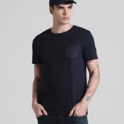 Jack & Jones Navy Blue Slim Fit T-Shirt-picture-13