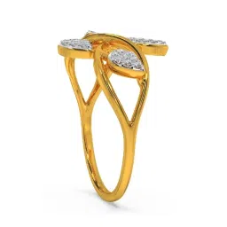 Kisna Diamond & Gold Jewellery Mia 14k (585) Diamond & Gold Ring For Women image 5