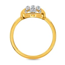 Kisna Diamond & Gold Jewellery Quinn 14k (585) Diamond & Gold Ring For Women image 5