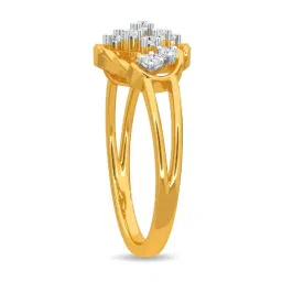 Kisna Diamond & Gold Jewellery Jasmine 18k (750) Diamond & Gold Ring For Women image 5