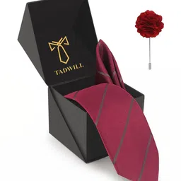 TADWILL Men Striped Broad Tie-picture-10