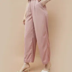 Code By Lifestyle Light Pink Regular Fit Trousers image 3
