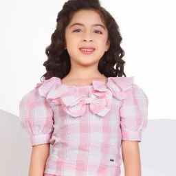 Peppermint Kids Pink & White Checks Top-picture-23