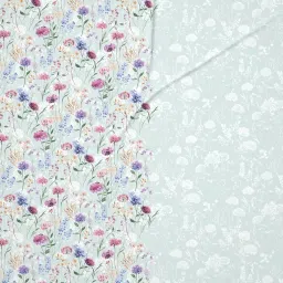 DDecor Souvenir Blue Cotton Abstract 144 TC Super King Bedsheet with 2 Pillow Covers image 5