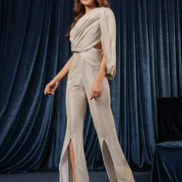 BInfinite Green Sparkle Sorbet Gleam Shimmer Elegance Jumpsuit image 5