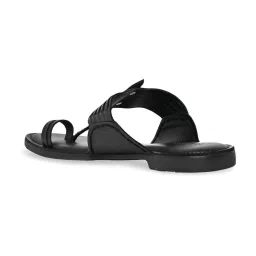 Regal Men's Black Toe Ring Sandals image 5