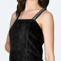 Zink London Black Regular Fit A Line Dress image 5