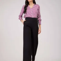 Fablestreet Maroon Striped Shirt image 5