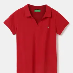 United Colors of Benetton Kids Red Cotton Regular Fit Polo T-Shirt-picture-20