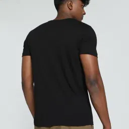 Puma Black Cotton Slim Fit Sports T-Shirt image 2