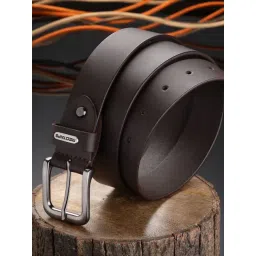 Red Tape Brown Leather Waist Belt for Men image 2