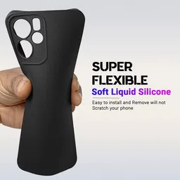 LIRAMARK Unisex Silicone Impact Resistant Realme 9i 5G Back Case image 5