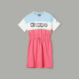 KAPPA Girls Multi Cotton Color Block Dress-image-88
