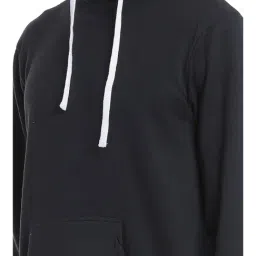 Campus Sutra Black Hooded Sweatshirt image 4