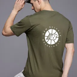 New Balance Printed Moisture Wicking Sports Pure Cotton T-shirt-picture-21