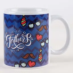 FNP Blue Ceramic Happy Father's Day Personalised Mug (325ml) image 2
