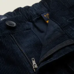 Allen Solly Boys Navy Cotton Regular Fit Trousers image 4