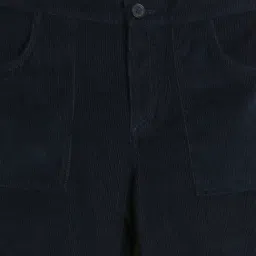 Allen Solly Boys Navy Cotton Regular Fit Trousers image 3