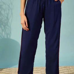 The Kaftan Company Purple Solid Pyjama Sets-picture-28