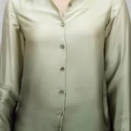 PURYS Green Regular Fit Shirt image 5