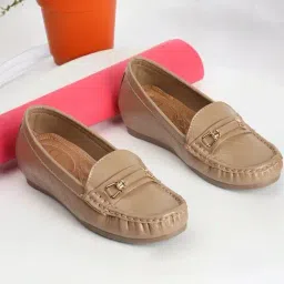 Carlton London Women's Beige Casual Loafers-picture-30