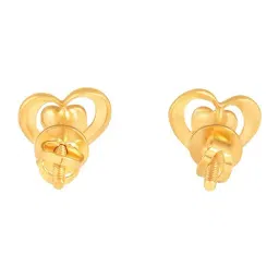 Muthoot Pappachan Swarnavarsham 22Kt Double Heart Earrings image 3
