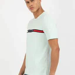 Tommy Hilfiger Men Brand Logo Printed Round Neck Cotton T-shirt image 3
