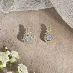 P.N.Gadgil Jewellers 14KT Yellow Gold and Diamond Drop Earring for Women-image-70