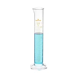 Supertek 100 ml QR Coded Measuring Cylinder Hexagonal Base Class A ISI Mark with Pour Out, Individual Works Certificate, 77.504.0100QI (Pack of 2) image 2