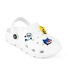 HOPPA Kids White Clogs image 3