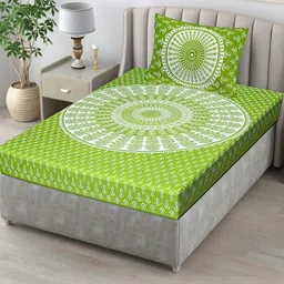 E Elma Unisex Green Bedsheets-picture-3