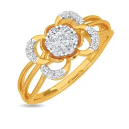 Kisna Diamond & Gold Jewellery Zan 14k (585) Diamond & Gold Ring For Women-picture-45