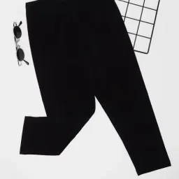 Pantaloons Junior Girls Black Cotton Leggings-image-90