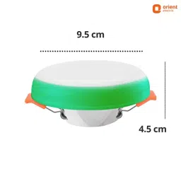 Orient 6 W Rainbow Round Recess Downlighter White & Green (Pack of 4) image 3