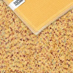 Saral Home Gold Polyester Antiskid Backing Modern Design Floor Carpet image 4