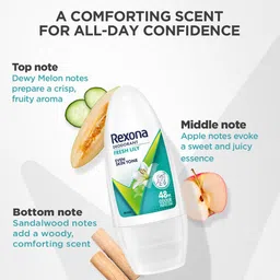 Rexona Pack of 2 Fresh Lily Underarm Roll On For Women - 50ml Each image 2